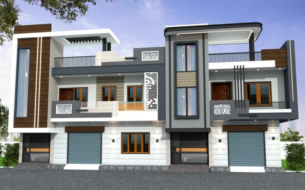 Latest 3D Elevation Design Ideas for Modern Homes | UA Map Studio Seohara, Dist- Bijnor